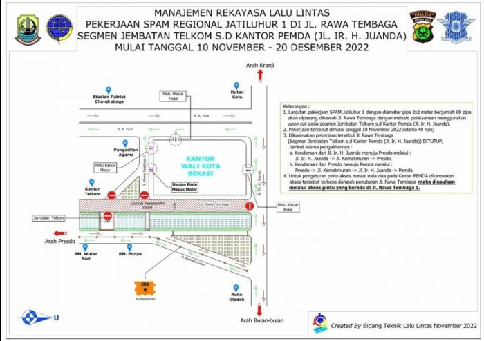 Manajemen Rekayasa Lalu Lintas Jl Rawa Tembaga Sampai Dengan Kantor