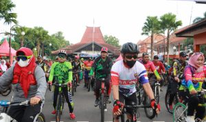 Danrem 082/CPYJ Gowes Bareng Sekda Pemkab Mojokerto