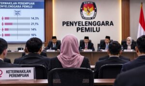 ilustrasi keterwakilan penyelenggara pemilu KPU RI Chatgpt AI