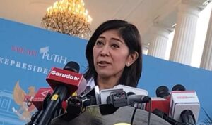 Menteri Komunikasi dan Digital (Menkomdigi) Meutya Hafid di Istana Merdeka Jakarta pada Senin Januari RMOL