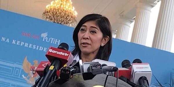 Menteri Komunikasi dan Digital (Menkomdigi) Meutya Hafid di Istana Merdeka Jakarta pada Senin Januari RMOL
