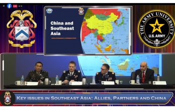 Perwira Muda TNI AD Persembahkan Perspektif Indonesia Dalam Diskusi Panel Isu Strategis Kawasan Asia Tenggara Di Seskoad Amerika Serikat