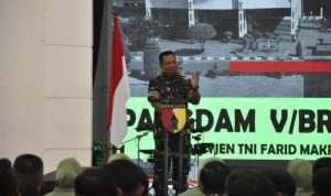 Berkunjung Ke Makorem 084 Bhaskara Jaya, Mayjen TNI Farid Makruf Minta Pertahankan Kekompakan Dan Moril Prajurit