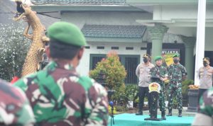 Kolonel Unang Pimpin Apel Sinergitas TNI-Polri