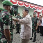 Pangdam Brawijaya Dampingi Menhan RI Prabowo Kunker ke Koramil 14/0818 Turen