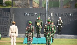Kasdam XVIII/Kasuari Pimpin Upacara Bendera Tanggal 17 Januari 2023