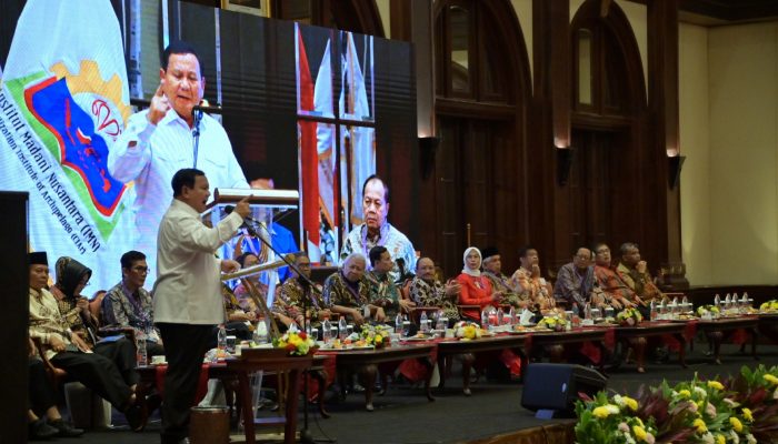 Menhan Prabowo Jadi Keynote Speaker di Seminar Nasional Kebangsaan, Jelaskan Ekonomi Pancasila