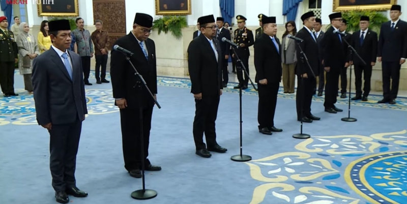 pelantikan menteri