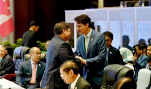 Airlangga dan Trudeau Bahas Kerja Sama Strategis di Laos