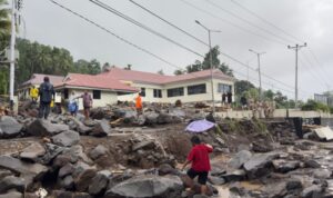 Kondisi setelah banjir bandang Sitaro