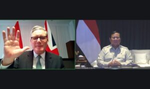 Prabowo dan PM Inggris Gelar Pertemuan Virtual, Bahas Kemitraan Maritim hingga Krisis Gaza