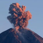 Java Vulkan Semeru näher Rauchwolke