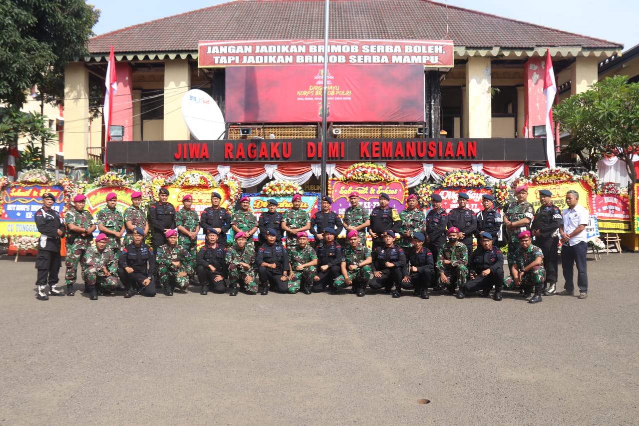 Menjaga Sinergi Denma Mako Kormar Kunjungi Satbrimob Polda Metro Jaya