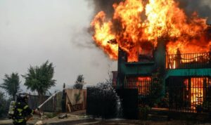 Chile Concepcion firefighter