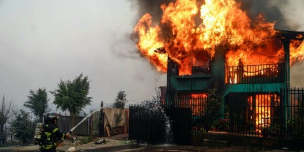 Chile Concepcion firefighter