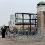 Kawat berduri di depan Gedung DPR RI RMOL Mei