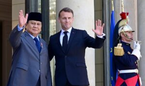 Presiden RI Prabowo Subianto dan Presiden Prancis Emmanuel Macron (Foto: Biro Pers Sekretariat Presiden) IMG WA