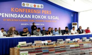 Konpers penindakan rokok ilegal DJBC Jakarta