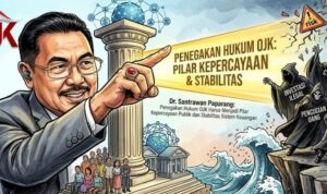 Kepercayaan Publik Dipertaruhkan, Dr. Santrawan Paparang Soroti Peran Strategis Penegakan Hukum OJK eaa da aacba ()