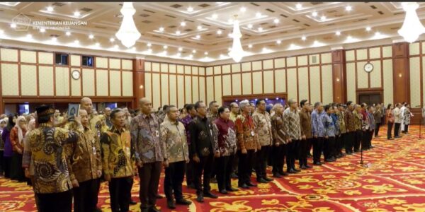 Pelantikan pejabat di lingkungan Kementerian Keuangan (Kemenkeu) (Foto YouTube Kemenkeu)