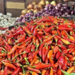 Cabai merah di pasar tradusional