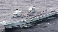 Kapal Pengintai Angkatan Laut Rusia Mencegat Kapal Induk Inggris Ratu Elizabeth