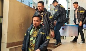 Direktorat Tindak Pidana Tertentu (Dittipidter) Bareskrim Polri melakukan penggeledahan di kantor PT MMS yang berada di Jalan Ampera IV Pademangan Jakarta Utara (Foto Dok Bareskrim Polri)