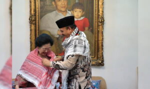Duta Besar Palestina untuk Indonesia Abdalfatah A K Alsattari dan Presiden Ke RI yang juga Ketua Umum PDIP Megawati Soekarnoputri :doc PDIP Duta Besar Palestina untuk Indonesia Abdalfatah A K Alsattari dan Presiden Ke RI yang juga Ketua Umum PDIP Megawati Soekarnoputri :doc PDIP