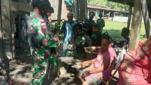Satgas Kodim Yalimo Yonif RK 751/VJS Temui Tokoh Pemuda Dan Warga