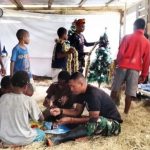Keceriaan Dan Kebahagiaan Warga Distrik Pirime Menyambut Natal Bersama Satgas Yonif Mekanis 203/AK