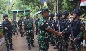 Berikan Penekanan Dan Motivasi Guna Meminimalisir Pelanggaran, Ðanrem 174/ATW Sambangi Satgas Yonif 725/Woroagi
