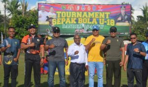 19 Tim Sepak Bola Ikut Turnamen Sepak Bola Danrem Cup U-18 Resmi Di Buka Di Kab. Merauke