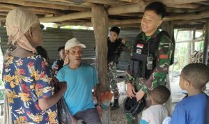 Pendekatan Humanis Satgas Yonif 143/TWEJ Dengarkan Suara Warga Perbatasan RI-PNG