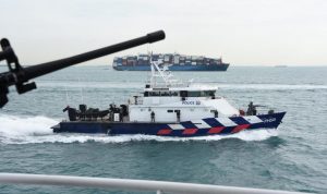 KN Pulau Nipah-321 Tinggalkan Changi Naval Base Singapura