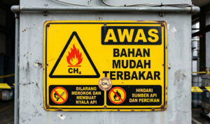 Ilustrasi Bahaya Gas Metana (Sumber Gemini Generated Image)