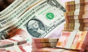 Ilustrasi rupiah Foto Generate AI e
