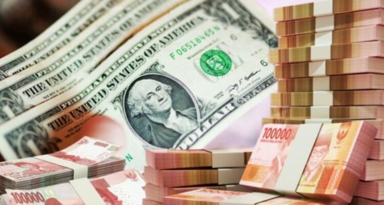 Ilustrasi rupiah Foto Generate AI e