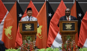 Menhan Prabowo Berkunjung ke Papua Nugini, Temui PM James Marape