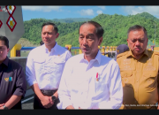 Usai Dilantik, AHY Ikut Dampingi Jokowi Resmikan Bendungan Lolak di Sulut
