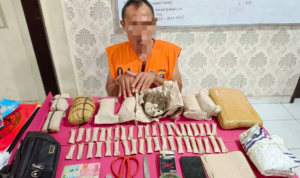Polres Siak Tangkap Pengedar Narkoba, 1,8 Kilogram Daun Ganja Kering Disita