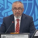 Kepala WHO Tedros Adhanom Ghebreyesus (Tangkapan layar dari siaran YouTube RTE News)