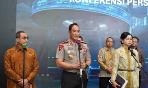 Keterangan pers perkembangan pasar modal Indonesia Foto Katadata beafeabddede x thumb ()