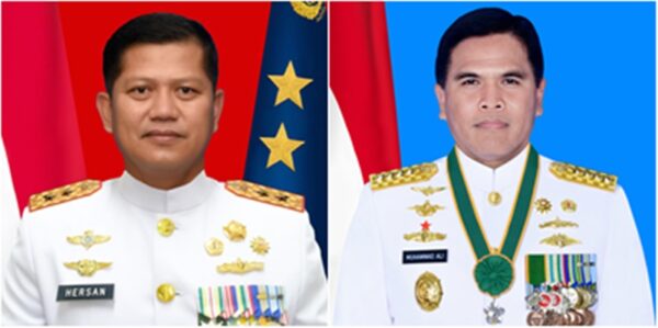 Kolase Laksdya TNI Hersan dan Laksamana TNI Muhammad Ali (Foto Dokumentasi Wikipedia)