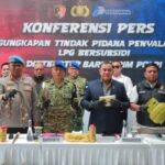 Konferensi pers bongkar mafia LPG di Klaten (Foto Humas Polri)