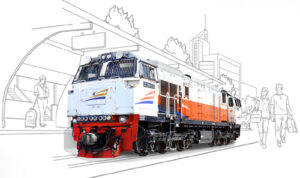 Lokomotif Kereta Api (Courtesy KAI)