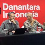 Managing Director Stakeholders Management & Communications Danantara Rohan Hafas (tengah) di Wisma Danantara Jakarta pada Rabu Mei