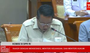 Menteri Hukum (Menkum) Supratman Andi Agtas (Foto Repro YouTube DPR)