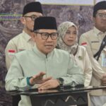 Menteri Koordinator Pemberdayaan Masyarakat yang juga tergabung dalam misi Amirul Hajj Muhaimin Iskandar usai memimpin rapat koordinasi di Makkah Arab Saudi (Foto Kemenhaj)