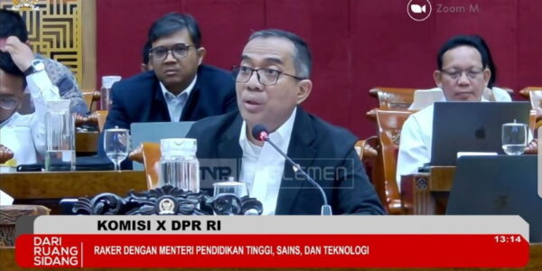 Menteri Pendidikan Tinggi Sains dan Teknologi Brian Yuliarto (repro TVR Parlemen)
