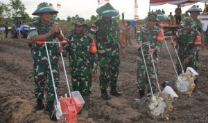 Pangdam XVII/Cenderawasih Tinjau Lokasi Program Ketahanan Pangan Korem 174 Merauke